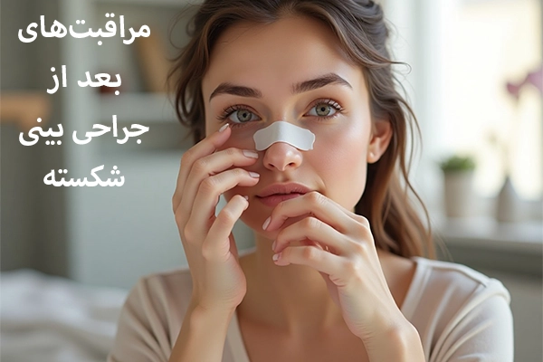 مراقبت‌های بعد از جراحی بینی شکسته