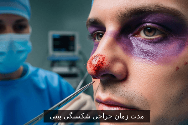 مدت زمان جراحی شکستگی بینی