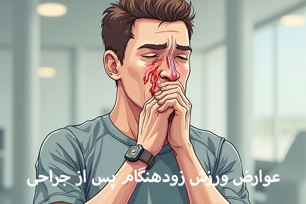 عوارض ورزش زودهنگام پس از جراحی بینی و تأثیر آن بر روند بهبودی