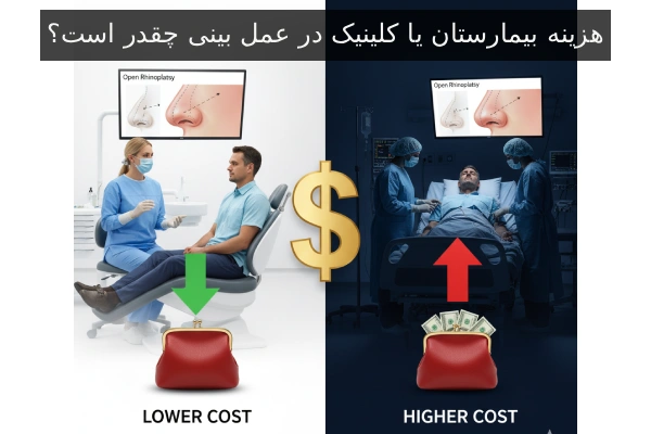 هزینه بیمارستان یا کلینیک در عمل بینی چقدر است؟